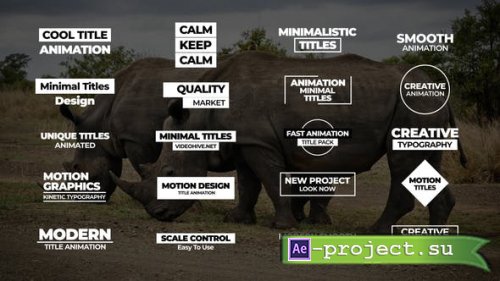 Videohive - Minimal Titles | AE - 43786511 - Project for After Effects