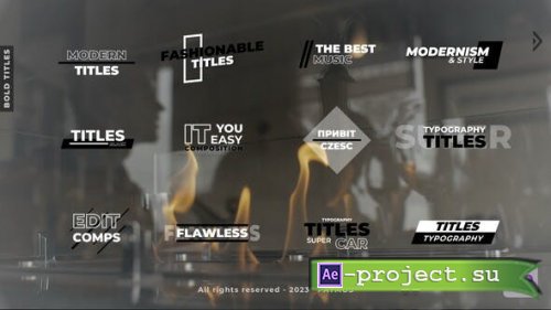 Videohive - Bold Titles | After Effects - 43836877 - Project for After Effects