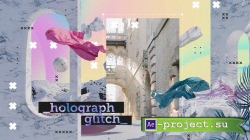 Videohive - Holographic Glitch Opener - 43789305 - Project for After Effects