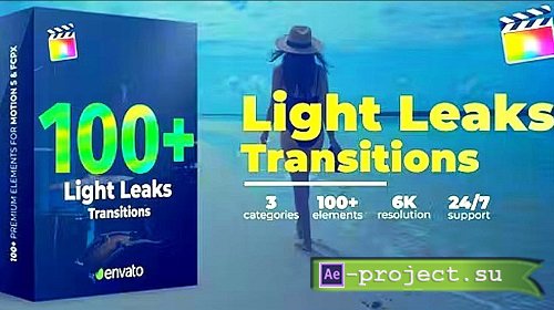 Videohive - Light Leaks Transitions 44067251 - Project For Final Cut & Apple Motion