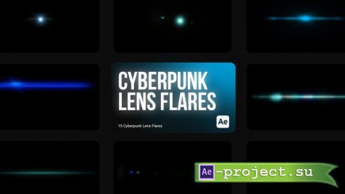 Videohive - Cyberpunk HUD Lens Flares for After Effects - 43960909 - Project for After Effects