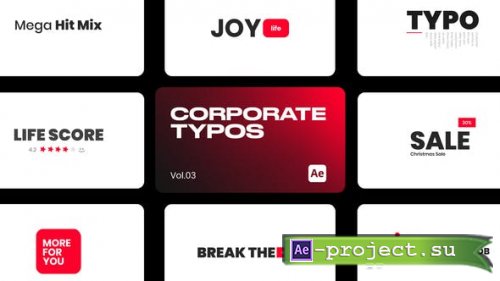 Videohive - Corporate Typos 03 for After Effects - 43960739 - Project for After Effects