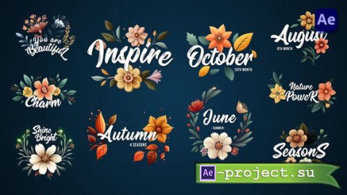 Videohive - Flower titles [After Effects] - 43864898 - Project for After Effects