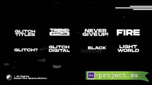 Videohive - Glitch Titles _AE - 43864657 - Project for After Effects