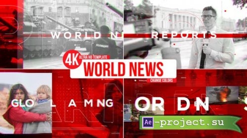 Videohive - World News Opener - 42240050 - Project for After Effects
