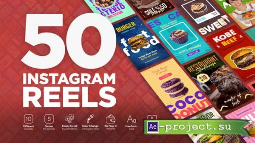 Videohive - Food Instagram Reels - 43900679 - Project for After Effects