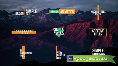 Videohive - Simple Titles 2.0 | After Effects - 43897204 - Project for After Effects