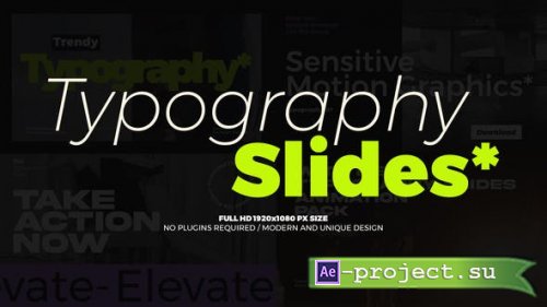 Videohive - Typography Slides - 43594097 - Project for After Effects