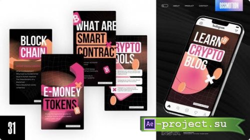 Videohive - Crypto Blog Instagram Stories - 43930379 - Project for After Effects