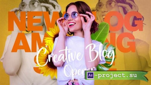Videohive - Youtube Blog Opener | Creative Colorful Vlog Intro - 40500915 - Project for After Effects