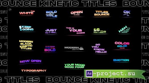 Videohive - 20 Bounce Titles - 43939983 - Project for After Effects