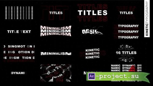 Videohive - Kinetic Titles - 40829022 - Project for After Effects