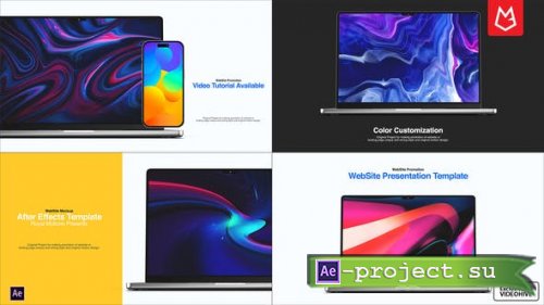 Videohive - Website Presentation | 4K Laptop Mockup - 43943773 - Project for After Effects