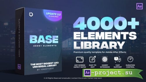 Videohive - BASE | Transitions and Motion Graphics for After Effects - v3.0 - 31018620 - Project & Script for After Effects