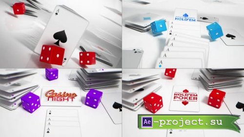 Videohive - White Playing Cards Online Logo Reveals - 43969009 - Project for After Effects