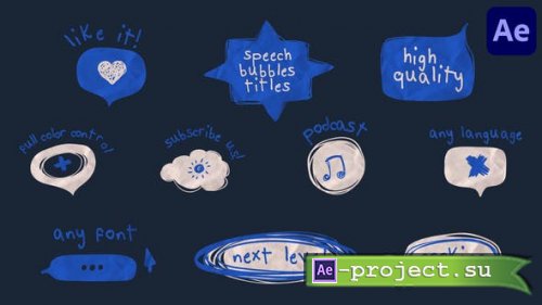Videohive - Speech Bubbles Titles for After Effects - 43978942 - Project for After Effects