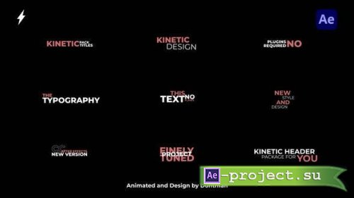 Videohive - Kinetic Text Titles 1.0 | AE - 43992879 - Project for After Effects
