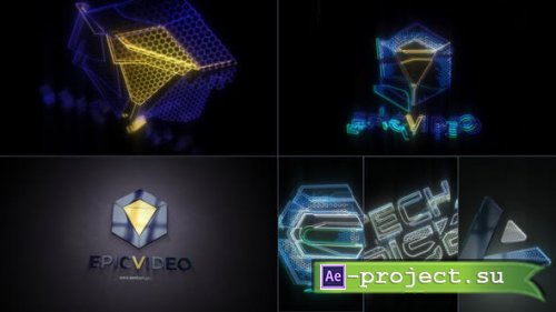 Videohive - Hightech Company Logo Intro - 42032410 - Project for After Effects