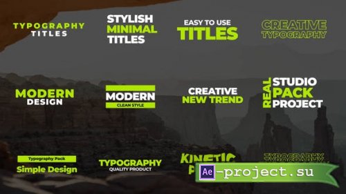 Videohive - Typography Titles | After Effects - 44089372 - Project for After Effects