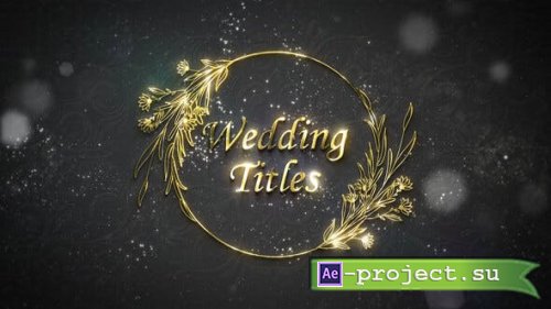 Videohive - Floral Wedding Titles - 44153486 - Project for After Effects