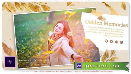 Videohive - Golden Memories Romantic Slideshow - 43948822 - Premiere Pro Templates
