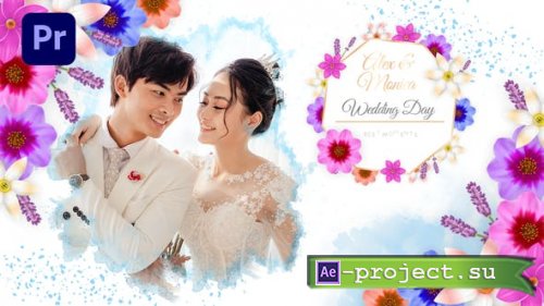 Videohive - Spring Ink Wedding Slideshow (MOGRT) - 43791643 - Premiere Pro Templates