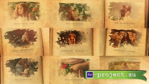 Videohive - 3D Book Slideshow - Photo Opener // Premiere Pro - 22467177 - Premiere Pro Templates