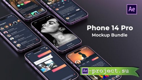 Videohive - Phone 14 Pro Mockup | App Promo - 44117013 - Project for After Effects