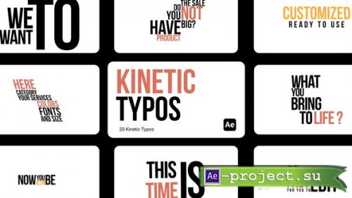 Videohive - Kinetic Typos for After Effects - 44234246 - Project for After Effects