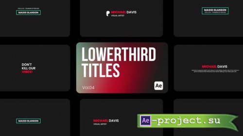 Videohive - Lowerthird Titles 04 for After Effects - 44235857 - Project for After Effects