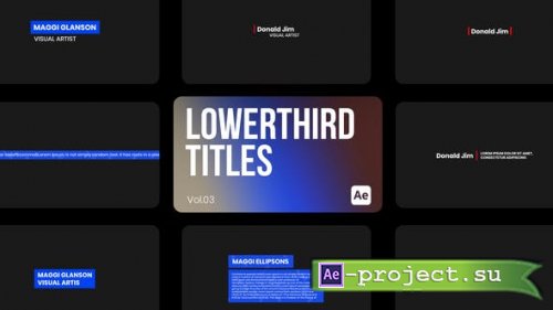 Videohive - Lowerthird Titles 03 for After Effects - 44233890 - Project for After Effects