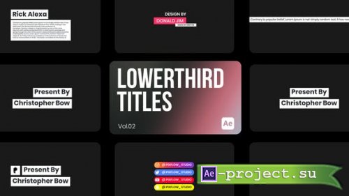 Videohive - Lowerthird Titles 02 for After Effects - 44221376 - Project for After Effects