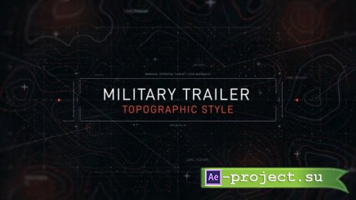 Videohive - Topographic Military Trailer - 44186494 - Project for After Effects