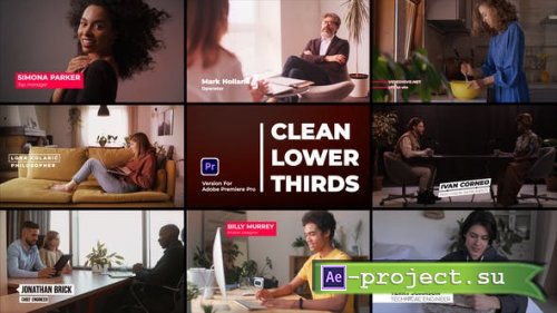Videohive - Clean Lower Thirds - 44038433 - Project for After Effects