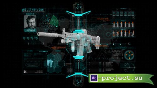 Videohive - HUD Info Miltary Rifle - 44193526 - Project for After Effects