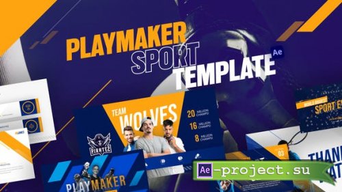 Videohive - Playmaker Creative Sport Video Display After Effect Template - 43419513