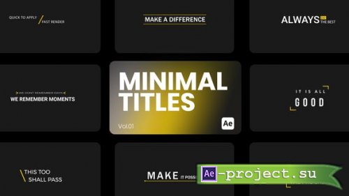 Videohive - Minimal Titles 01 for After Effects - 44259463 - Project for After Effects