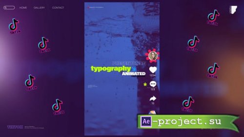 Videohive - Typography and Modern TikTok Elements - 44209368 - Project for After Effects