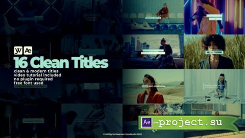 Videohive - Clean Titles - 44235925 - Project for After Effects