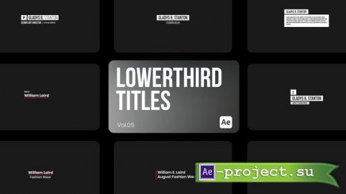 Videohive - Lowerthird Titles 05 for After Effects - 44283949 - Project for After Effects