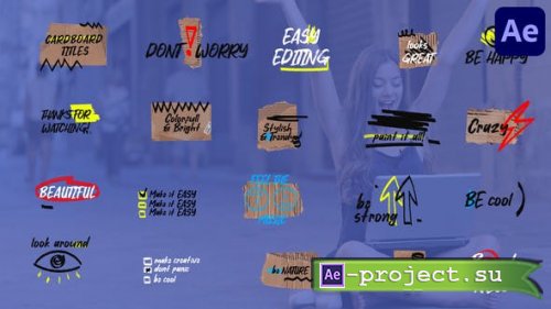 Videohive - Torn Cardboard Titles for After Effects - 44220235 - Project for After Effects