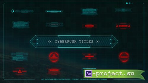 Videohive - Cyberpunk titles - 44266709 - Project for After Effects