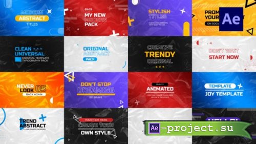 Videohive - Modern Colorful Titles - 44276673 - Project for After Effects