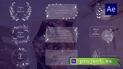 Videohive - 18 Wedding Titles - 44276909 - Project for After Effects