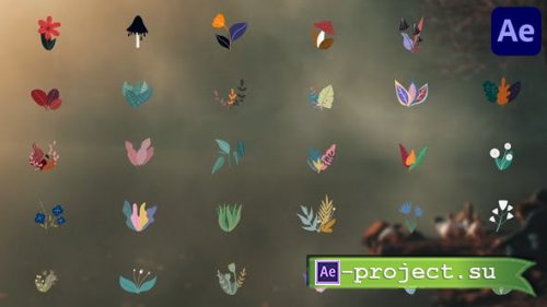 Videohive - Cartoon Flowers Liquid Motion for After Effects - 44284351 - Project for After Effects