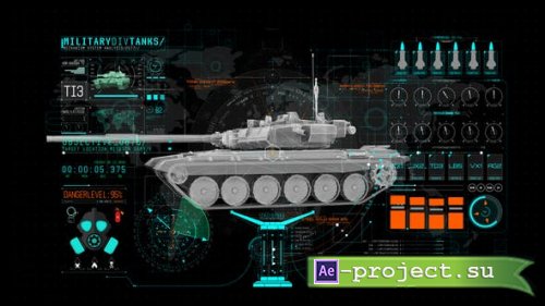 Videohive - HUD Info Miltary Tank - 44256787 - Project for After Effects
