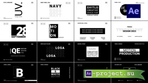 Videohive - Rhythm Black Titles - 44277185 - Project for After Effects