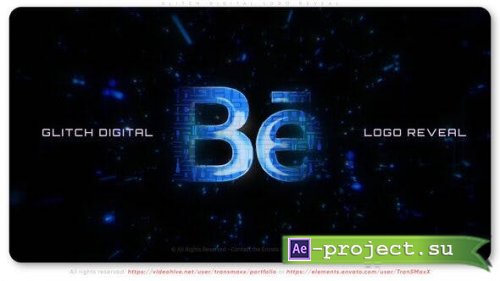 Videohive - Glitch Digital Logo Reveal - 44272915 - Project for After Effects