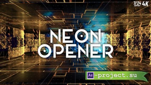 Videohive - Neon Opener - 44198039 - Project for After Effects