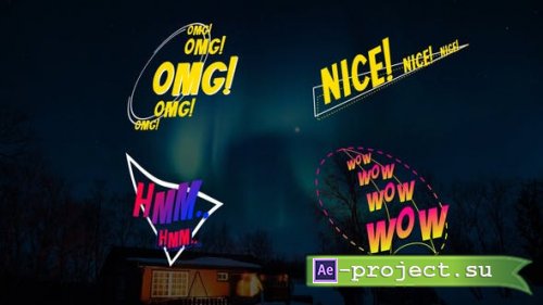 Videohive - Comic Text Animations - 44260883 - Project for After Effects